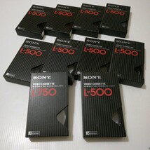 【使用済10本】ビデオカセットテープ ベータ L-500 L-750 ソニー sony 昭和 / 良品専科 ビデオ カセット_画像1
