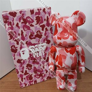 BE@RBRICK BAPE(R) CAMO 400% RED コラボ ベアブリック bearbrick MEDICOM TOY コレクション