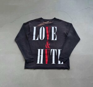 Saint Michael x Vlone Long Sleeve T-shirt セントマイケル スウェット メンズ レディース トップス ヴィンテージ加工 XLサイズ