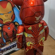 BE@RBRICK × MARVEL アイアンマン コラボ ベアブリック bearbrick MEDICOM TOY 400% コレクション プレゼント_画像4