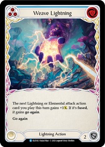 FaB ■英語版■《 Weave Lightning 》[ELE182-] (blue)