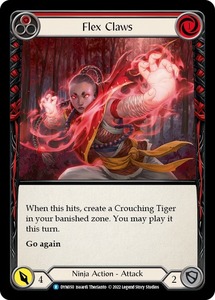 FaB ■英語版■《 Flex Claws 》★FOIL★[DYN050-R] (red)