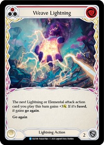 FaB ■英語版■《 Weave Lightning 》★FOIL★[ELE180-] (red)