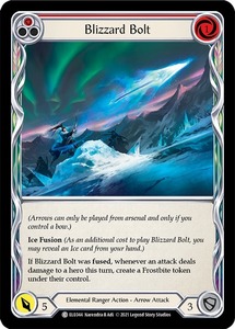 FaB ■英語版■《 Blizzard Bolt 》★FOIL★[ELE044-] (red)