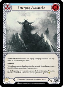 FaB ■英語版■《 Emerging Avalanche 》★FOIL★[ELE027-](blue)