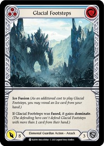 FaB ■英語版■《 Glacial Footsteps 》★FOIL★[ELE018-](blue)