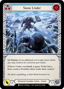 FaB ■英語版■《 Snow Under 》★FOIL★[ELE024-] (blue)