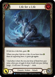 FaB ■英語版■《 Life for a Life 》Unlimited [UL-ARC165-] (yellow)