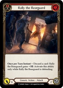 FaB ■英語版■《 Rally the Rearguard (red) 》Unlimited [MON281-C]