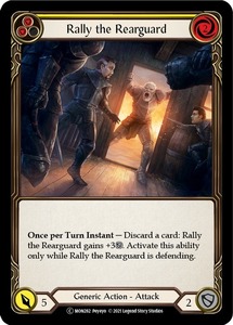 FaB ■英語版■《 Rally the Rearguard (yellow) 》Unlimited [MON282-]