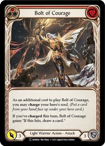 FaB ■英語版■《 Bolt of Courage (red) 》Unlimited [MON042-]