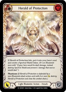 FaB ■英語版■《 Herald of Protection (yellow) 》Unlimited [MON015-]