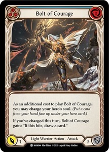 FaB ■英語版■《 Bolt of Courage (blue) 》★FOIL★[MON044-]