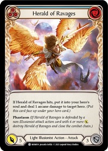 FaB ■英語版■《 Herald of Ravages (blue) 》★FOIL★[MON019-]