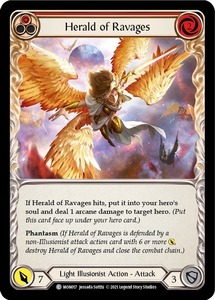 FaB ■英語版■《 Herald of Ravages (red)》★FOIL★[MON017-]