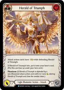 FaB ■英語版■《 Herald of Triumph (red) 》★FOIL★[MON008-]