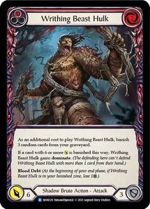 FaB ■英語版■《 Writhing Beast Hulk (red) 》★FOIL★[MON129-]