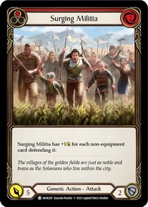 FaB ■英語版■《 Surging Militia (red) 》★FOIL★[MON287-]