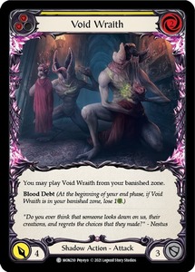 FaB ■英語版■《 Void Wraith (yellow) 》★FOIL★[MON210-]