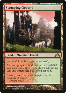 MTG ■土地/英語版■ 《踏み鳴らされる地/Stomping Ground》★FOIL★ ギルド門侵犯 GTC