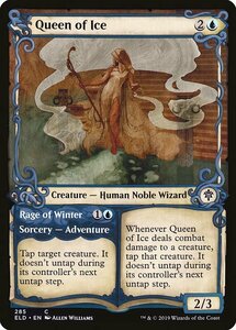 MTG ■青/英語版■ 《氷の女王/Queen of Ice》★ショーケースFOIL★ エルドレインの王権 ELD