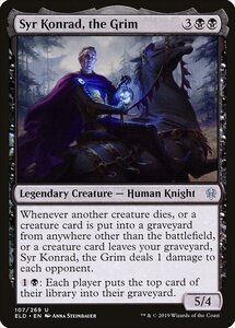 MTG ■黒/英語版■ 《厳格な者、コンラッド卿/Syr Konrad, the Grim》★FOIL★エルドレインの王権 ELD