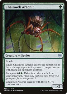 MTG ■緑/英語版■ 《鎖巣網のアラクニル/Chainweb Aracnir》★FOIL★ テーロス還魂記 THB