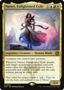 MTG ■金/英語版■ 《悟った喪失者、ナーセット/Narset, Enlightened Exile》★FOIL★ 機械兵団の進軍：決戦の後に MAT