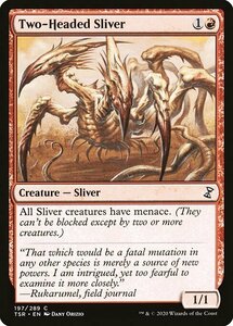 MTG ■赤/英語版■ 《双頭スリヴァー/Two-Headed Sliver》時のらせんリマスタ－ TSR