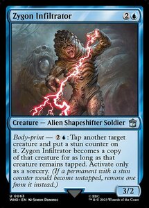 MTG ■青/英語版■ 《ザイゴンの侵入者/Zygon Infiltrator》ドクター・フー WHO