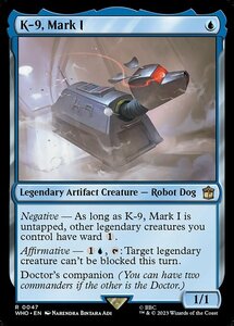 MTG ■青/英語版■ 《K-9 マークI型/K-9, Mark I》ドクター・フー WHO