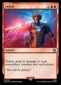 MTG ■赤/英語版■ 《消却/Delete》ドクター・フー WHO