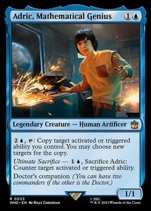 MTG ■青/英語版■ 《数学の天才、アドリック/Adric, Mathematical Genius》ドクター・フー WHO