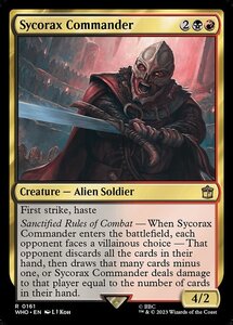 MTG ■金/英語版■ 《シコラックスの司令官/Sycorax Commander》ドクター・フー WHO