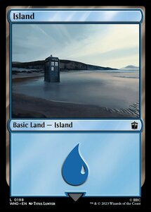 MTG ■土地/英語版■ 《島/Island》ドクター・フー WHO