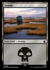 MTG ■土地/英語版■ 《沼/Swamp》ドクター・フー WHO