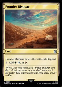 MTG ■土地/英語版■ 《開拓地の野営地/Frontier Bivouac》ドクター・フー WHO