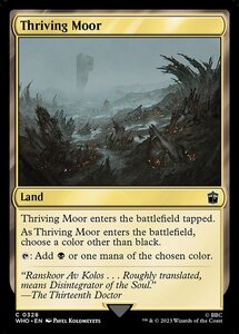 MTG ■土地/英語版■ 《興隆する湿地帯/Thriving Moor》ドクター・フー WHO