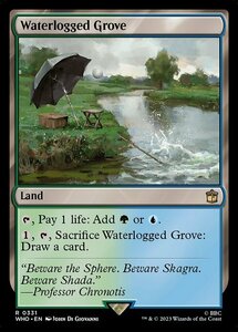 MTG ■土地/英語版■ 《冠水樹林帯/Waterlogged Grove》ドクター・フー WHO