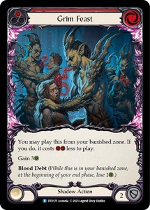 FaB ■英語版■《 Grim Feast 》★FOIL★[DTD175-R] (red)