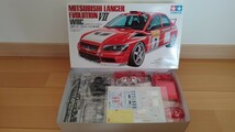 タミヤ 1/24 三菱 ランサーエボリューション VII WRC プラモデル 未組立 ランサー スポーツカーシリーズ　※ステッカー内袋開封済　エボ7_画像2