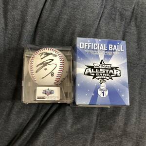 2023 all Star Hanshin Tigers Sato shining Akira player autograph autograph ball 