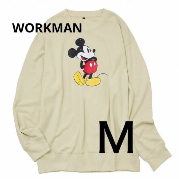 ディズニー　ミッキー　スウェットシャツ　新品　WORKMAN コラボ　人気