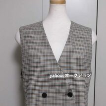 23区【杏さん着用】ガンクラブチェック ロング ジレ Mサイズ・茶系・新品・ジャンパースカート・ワンピース_画像6