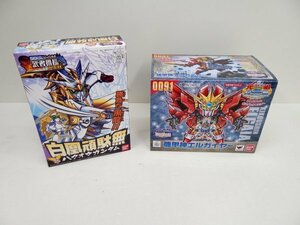 未組立 SDガンダム 白凰頑駄無 ハクオウガンダム 機甲神エルガイヤー プラモデル 2点セット バンダイ