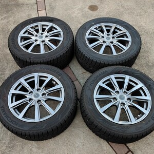 スタッドレスタイヤ＆ホイール　美品　ミニバン　YOKOHAMA 　16インチ　215/55R16