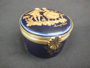 【現状お渡品】LIMOGES/リモージュ キャッスル 22K トリケントボックス 小物ケース入れ アクセサリー収納ケース★★1円～スタート☆彡