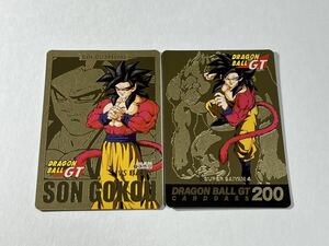 【美品】ドラゴンボール カードダス 本弾 No.127・200 スペシャル ゴールドカード 2枚 Premium set