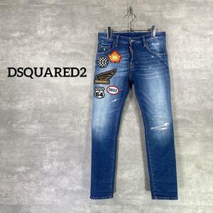 [DSQUARED2] Dsquared (44) нашивка Denim брюки 