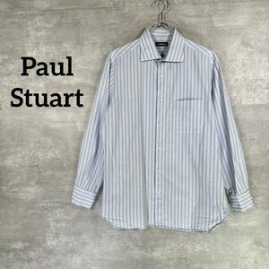 『Paul Stuart』ポールスチュアート (42) 長袖シャツ / ブルー